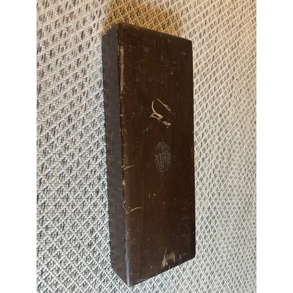 Vintage Ekco Flint Hollow Ground 2-Piece Carving Set Wood Box FUC Culinary Tools